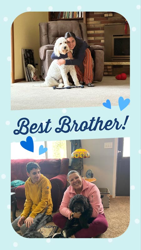 Bracha Poodles Doodles Best Brother Scrapbook