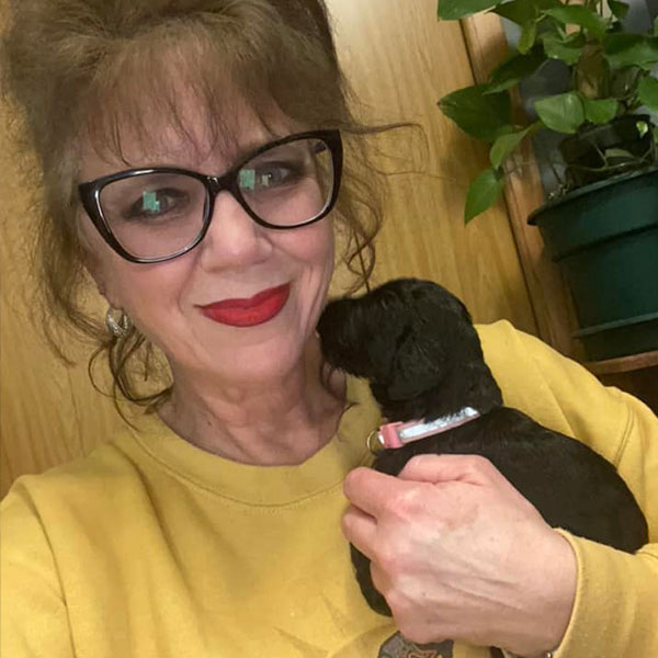 Carrie Kent With Black Doodle Poodles Doodles